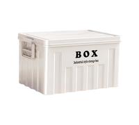 NonMiFyR Caja de Almacenamiento con Tapa, Organizador Apilable para Maletero de Coche, Caja de Almacenamiento con Tapa para Transporte de Comestibles.