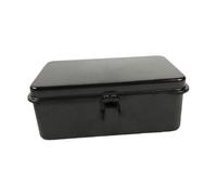 NonMiFyR Caja de Almacenamiento de Hierro, Organizador de Notas, Caja Vacía de Metal para Sellos, Velas Y Artículos de Papelería, Negro, Individual