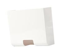 NonMiFyR Caja de Almacenamiento para Bolsas de Papel Film, Dispensador de Film Transparente, Caja Multifuncional Blanca para Toallas de Papel, Portarrollos de