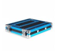 NonMiFyR Caja de Micrófono de Aluminio Estuche de Transporte Maletín Resistente a Prueba de Fuego Impermeable para Escenarios KTV Ocio en Casa al Aire Libre, Azul