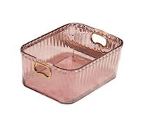 NonMiFyR Caja Organizadora de Maquillaje Acrílica, Organizador de Joyas, Versátil, con Asas, Contenedor de Almacenamiento para Artículos Diversos Y, Rosa, Individual