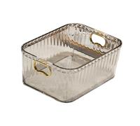 NonMiFyR Caja Organizadora de Maquillaje Acrílica, Organizador de Joyas, Versátil, con Asas, Contenedor de Almacenamiento para Artículos Diversos Y, Claro, Individual