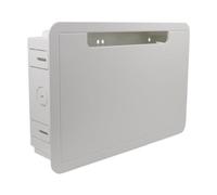 NonMiFyR Cajas Multimedia para TV de 9 Pulgadas, Placa de Pared para Toma de Corriente Empotrada, Versátil, Kit de Gestión de Cables de Distribución Multimedia