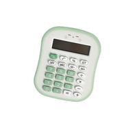 NonMiFyR Calculadora pequeña portátil, Robusta, compacta, básica, Ligera, de 12 dígitos, Ideal para la Escuela, Verde