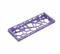 NonMiFyR Carcasa para Teclado Mecanico Escarchada Personalizable Ranuras GH60 Ventilación Mejorada Portabilidad Confortable Adecuada para Oficinas Juego Hogar Regalo, Light Purple