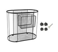 NonMiFyR Cesta de Almacenamiento con Ruedas, Ideal para Guardar Mancuernas, Pesas Rusas Y Bandas de Resistencia en Tu Gimnasio en Casa, Negro
