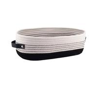 NonMiFyR Cesta de Almacenamiento Pequeña Y Portátil de Mimbre para Estante, Encimera O Sala de Estar.