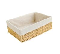 NonMiFyR Cesta Tejida de Cuerda de Papel, Cesta de Almacenamiento, Cesta Decorativa, Caja de Almacenamiento de Cosméticos para Estante, 34x26.5x13cm
