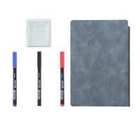 NonMiFyR Cuaderno Inteligente Reutilizable, Resistente Al Agua, Bloc de Notas, Bloc de Notas Borrable para Trabajar Y Viajar, azul marino
