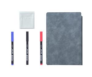 NonMiFyR Cuaderno Inteligente Reutilizable, Resistente Al Agua, Bloc de Notas, Bloc de Notas Borrable para Trabajar Y Viajar, azul marino