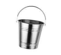 NonMiFyR Cubitera de Acero Inoxidable con Asa, Versátil para Cócteles Y Aperitivos, Fácil de Usar, Ideal para Barbacoas Y Ocasiones Especiales, tal como se describe, 24cm
