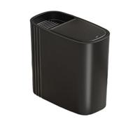 NonMiFyR Cubo de Basura para Baño de 12 L, Pequeño, Compacto, con Tapa, Delgado, para Sala de Manualidades, Cocina, Dormitorio, debajo Del Escritorio, Armario, Negro, tal como se describe