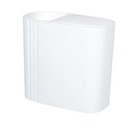 NonMiFyR Cubo de Basura para Baño de 12 L, Pequeño, Compacto, con Tapa, Delgado, para Sala de Manualidades, Cocina, Dormitorio, debajo Del Escritorio, Armario, Blanco, tal como se describe