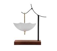 NonMiFyR de Cerámica Decorativo Colador Accesorio Filtro Funcional para Té Suelto con Cuerpo Pulido Adecuado para Relajantes y de en Casa, Juego De Soporte De Filtro De Té Paraguas Blanco