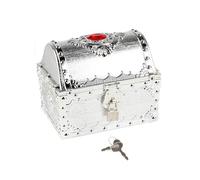 NonMiFyR del Tesoro Infantil Baúl Pirata Caja de Dinero Decorativa con Llave Diseño Antiguo Almacenamiento Creativo Material Adecuado para, ARGÉN