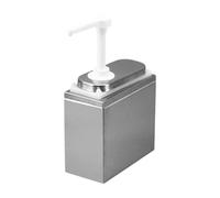NonMiFyR Dispensador de Botella de Bomba Estación de Cocina Herramienta con Material de PP y Acero Inoxidable Adecuado para, 1.4 L con Caja Exterior, Individual