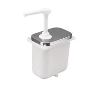 NonMiFyR Dispensador de Botella de Bomba Estación de Cocina Herramienta con Material de PP y Acero Inoxidable Adecuado para, 2.5 L Sin Caja Exterior, Individual