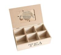 NonMiFyR Elegante Organizador de Madera para Mostrador con Tapa.