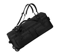 NonMiFyR Equipaje Plegable Mochila Multifunción de Ruedas Bolsa de Viaje Grande Maleta Transformable Hecha Oxford Resistente y Adecuada para Mudanzas Viajes de, Negro