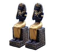 NonMiFyR Escultura Africana Figura de Tribu Africana Escultura de Mesa Decorativa Estatuilla de Dama Tribal Modelo Creativo de Cerámica Pintada a Mano Adecuada, 2*Multicolor04, 3,5x4,5x11cm