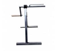 NonMiFyR Estante con Carrete Manual para Jardín con Base Rectangular Metal y Cuerpo Estable para Enrollar y Guardar Riego Agrícola Forma Ornada Acuado para Finca y Campo