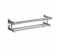 NonMiFyR Estante de Almacenamiento para Baño Soporte de Acero Inoxidable Montado en Pared para Productos de Baño Superficie Pulida Capacidad Mejorada Adecuado, 50cm
