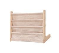 NonMiFyR Estantería de Madera para Libros Infantiles, Estantería de Tela con Múltiples Niveles, Estantería para Libros Infantiles para Jardín de Infancia, 60x30x50CM