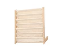 NonMiFyR Estantería de Madera para Libros Infantiles, Estantería de Tela con Múltiples Niveles, Estantería para Libros Infantiles para Jardín de Infancia, 60x30x80CM