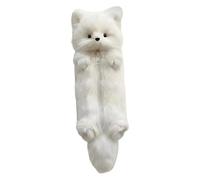 NonMiFyR Estuche de Lápices Peluche Organizador Bolígrafos Cremallera Suave Multifuncional Diseño Adorable Adecuado para Regalo Estudiantes Oficina, Blanco, universal