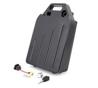 NonMiFyR Estuche Impermeable para Patinete Eléctrico Caja Protección Compartimento Carcasa con Puerto de Carga Plástico Rígido Adecuado para Desplazamientos, Raya Vertical