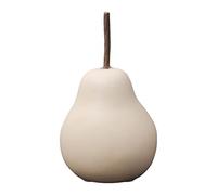 NonMiFyR Figura Nórdica de Cerámica con Forma de Pera, Escultura Frutal, Estatua Coleccionable, Centro de Mesa Creativo para La Decoración de La Mesa de, Beige 6.5cmx11cm, Individual