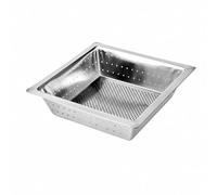 NonMiFyR Filtro sagüe Acero Inoxidable Resistente Al Óxido Colador Cuadrado sagüe con BOR Ancho para Hogares Ocupados, Estilo B