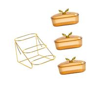 NonMiFyR Frutero de Varios Niveles Bandeja Central para Frutas Soporte para Servir Alimentos Y Organizador de Verduras Material PP Extraíble Adecuado para, Style C 3 Grids, Individual