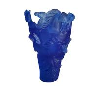 NonMiFyR Jarrón con Forma de Caballos Múltiples para Arreglos Florales, Plantas, Contenedor de Flores, Centro de Mesa, Decoración de Mesa para Comedor U Oficin, Azul, Individual
