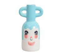 NonMiFyR Jarrón Decorativo de Cerámica, Jarrón Abstracto Minimalista, Arreglo Floral para Entrada de Oficina, Centro de Mesa de Jardín, Fiesta, Cara Sonriente, Individual