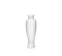 NonMiFyR Jarrón Transparente de Vidrio con Diseño de Cuerpo Estrecho y Redondeado Superficie Brillante y Versátil para Centros de, Transparente, Botella Concubina Imperial 贵妃瓶