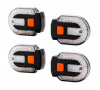 NonMiFyR Juego 4 Luces con para Bicicleta Luz Frenado Trasera Recargable por USB con s Múltiples y Cuerpo Compacto Silicona para Fijar en el Sillín