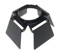 NonMiFyR Luces para puertas de, antideslumbrante, pantalla de de 4 hojas, resistente cubierta de luz de riel, opaca para exposiciones, tiendas y, Negro Se Adapta a Diámetro 91 Mm