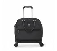 NonMiFyR Maleta de con Ruedas Trolley Equipaje Rígido Bolsa Viaje Tela Oxford Impermeable Manija Ajustable Adecuado para Viajes Cortos Negocios Estudiantes, Negro, Negro Obsidiana