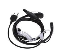 NonMiFyR Micrófono Ajustable, Auricular con Tubo Acústico Y Botón para Midland G6 G9 GXT550 GXT650 LXT80 de 2 Pines.
