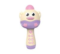NonMiFyR Micrófono de para niños, Juguete de Dibujos Animados, pequeño micrófono Compacto, Juguete Musical para niños pequeños, Ideal para Picnic, Rosa