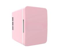 NonMiFyR Mini Refrigerador Independiente para Bebidas, Refrigerador Multiusos para Herramientas de Belleza, para Exteriores, Vehículos, Coches, Y Espacio, Rosa