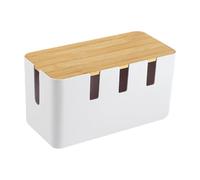 NonMiFyR Organizador de Cables de Gran Capacidad con Tapa, Estuche de Gestión de Cables Decorativo para Dormitorio, Escritorio Y Hogar, Alto