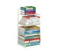 NonMiFyR Organizador de Libros Estantería Decorativa Librero de Escritorio Estante Multiuso decuado para Decoración Hogar Oficinas Pequeñas Áreas Compartidas, Blanco