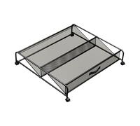 NonMiFyR Organizador de Zapatos para Debajo de La Cama, Sencillo, con Ruedas, Ahorra Espacio, Ideal para Apartamentos. Contenedor de Almacenamiento de Metal Pa
