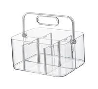 NonMiFyR Organizador Dividido, Apilable, de Fácil Acceso, Cesta Dividida con Asa para Oficina, Artículos de Manualidades, Cosméticos, Accesorios de Costura Y E, 20cmx16cmx10cm