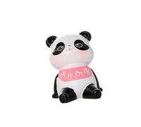 NonMiFyR Panda Estatua Decorativa Figura Coleccionable Artesanía Pequeña Escultura de Resina Adecuada para Escritorio Salón Hogar Coche Regalo Cumpleaños, Style G, Individual