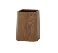 NonMiFyR Papelera de Madera Cubo Decorativo Cesta de Basura Cuadrada Recipiente Funcional Doble Capa con Gran Capacidad Adecuada para Estudio Dormitorio Sala, Nuez, G
