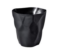 NonMiFyR Papelera Minimalista Duradera, Decorativa, para Dormitorio, Baño, Sala de Estar, Cocina, Interior, negro, tal como se describe