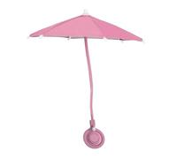 NonMiFyR Paraguas para teléfono con protección Solar, Mini Paraguas Ajustable con Anilla giratoria para Uso en Exteriores en, Rosa